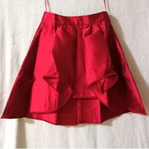 Burgundy mini skirt